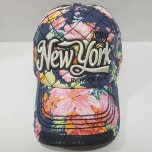 Robin Ruth Blue/Floral New York Womans Snapback Ball Cap.